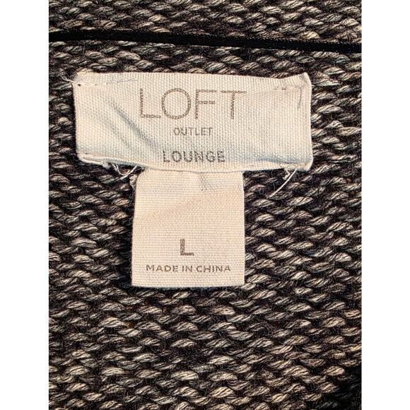 Loft Outlet Lounge Women’s Sweater L Knit Winter Warm Cowl Neck Pocket - Picture 3 of 5